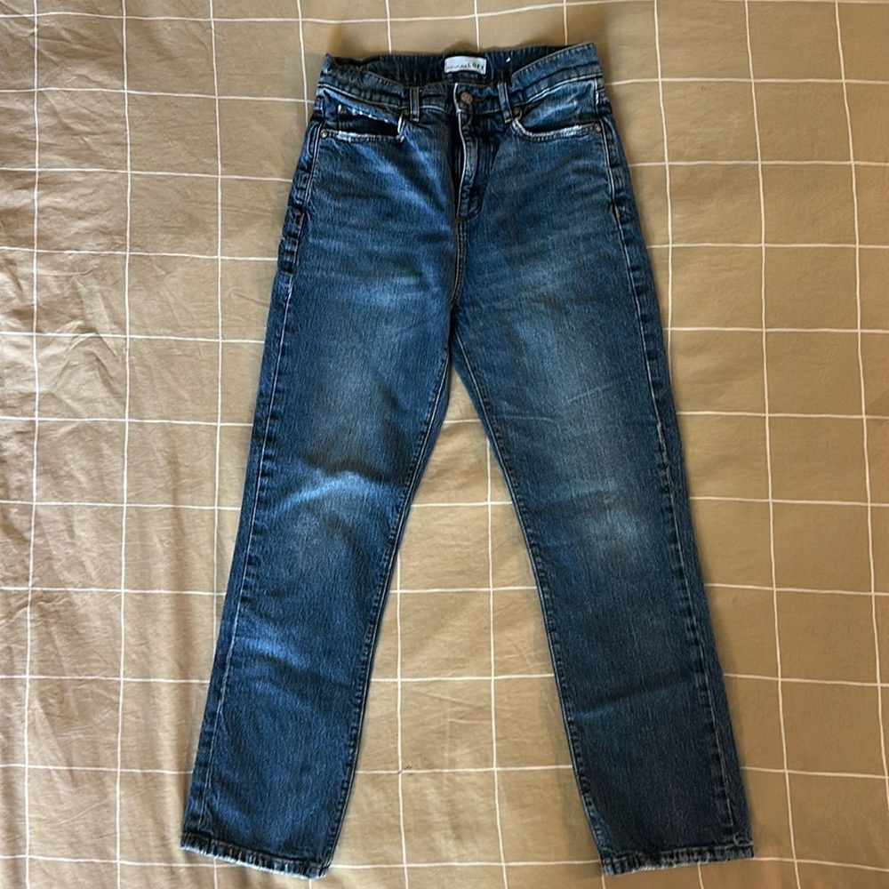 Loft The Straight Crop Jeans